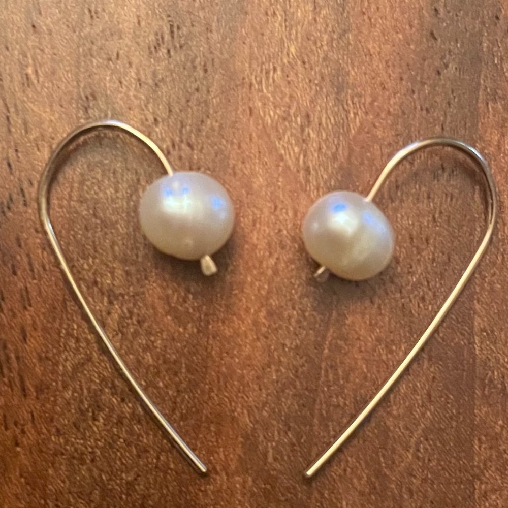 Freshwater Pearl Thread Earrings